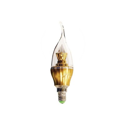 لامپ ال ای دی شمعی پایه طلایی 5 وات ای دی سی